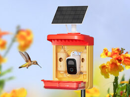 HummerHi Solar Powered Smart Hummingbird Feeder with Camera