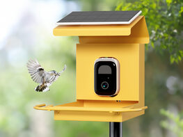 Metal Solar Powered Smart Bird Feeder with Camera