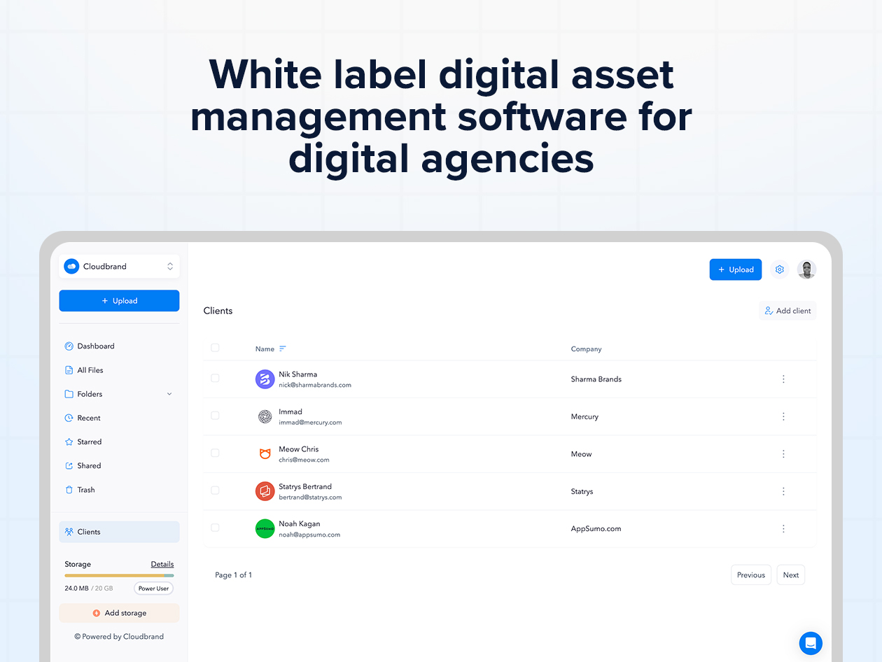 Cloudbrand Team Cloud Storage: Lifetime Subscription