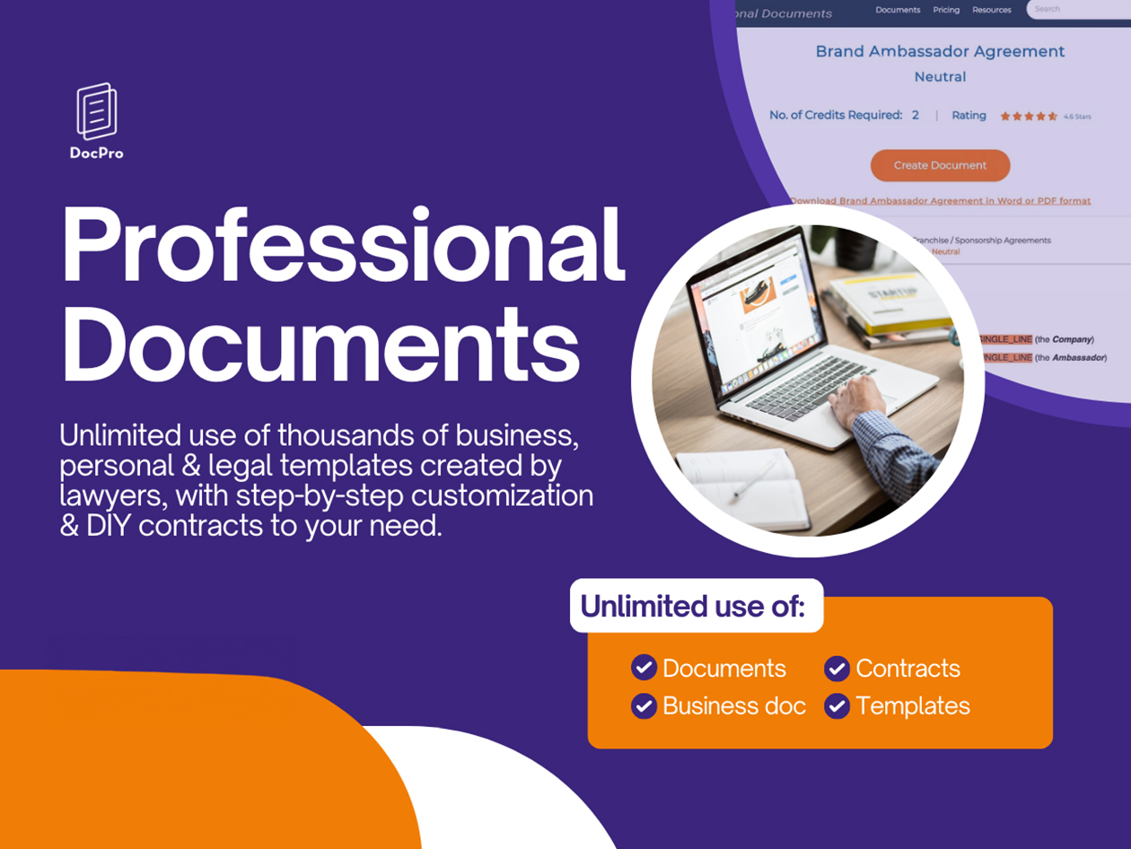 DocPro Professional Documents: 1-Year Subscription