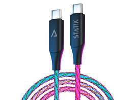 GloBright® 100W Fast Charge USB-C Braided LED Cables