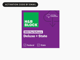 H&R Block Tax Software Deluxe + State 2024 for Windows/Mac [Online Code]